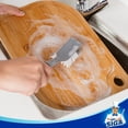 thumbnail image 3 of MR.Siga Dish Brush with Non Slip Handle Built-in Scraper, Scrub Brush for Dish, Nylon Bristles，2 Pack, 3 of 8