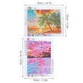 thumbnail image 5 of DIY Diamond Painting by Number Kits Sunset Waterscape Beautiful Art Craft Wall Decoration, 5 of 8