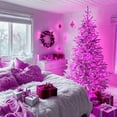 thumbnail image 4 of UTAH-Connectable 100 LED Room Lights, 33ft 8 Modes Pink Christmas Lights Clear Wire, Plug in Pink String Lights Indoor Outdoor for Room Decor Christmas Tree Bedroom Valentines Party, 4 of 4