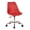 Red, variant on Scranton & Co Mod-Inspired Office Chair in Teal Blue - Chrome Base