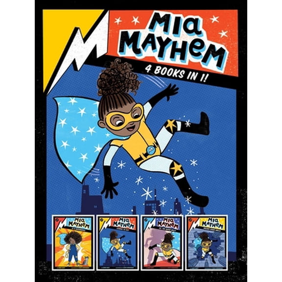 Pre-Owned MIA Mayhem 4 Books in 1!: MIA Mayhem Is a Superhero!; MIA Mayhem Learns to Fly!; MIA Mayhem vs. the Super Bully; MIA Mayhem Breaks Down Walls (Hardcover) 1665913843 9781665913843