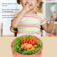 thumbnail image 4 of BOKYAN Silicone Bear‑Shaped Suction Plate, 6.5×7″, Soft & Safe, Self‑Feeding, Dishwasher & Microwave Safe, 0.5 lb, Baby Food Plate, 4 of 9