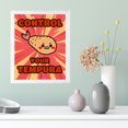 thumbnail image 2 of Designs ByLITA Control Your Tempura, 5 x 7 White Framed Print Inspirational Wall Art | Decoration For Sushi Lovers, 2 of 6