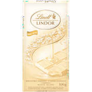 Chocolat blanc LINDOR de Lindt – Barre (100 g)