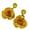 Yellow, variant on Elegant Rose Flower Dangle Earrings Alluring Flower Drop Earrings Jewelry Attractive Dangle Ear Studs for Daily Wear