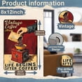 thumbnail image 2 of Coffee Signs for Kitchen Vintage Tin Sign Life Begins After Coffee Vintage Kitchen Decor for Cafe Bar Shop Home Office 8x12inch, 2 of 6