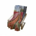 thumbnail image 3 of Netherlands Soft Flannel Fleece Throw Blanket, Landscape of Tulips Field Hot Air Balloons and Windmill Spring, Cozy Plush for Indoor and Outdoor Use, 70" x 90", Vermillion Multicolor, by Ambesonne, 3 of 5