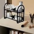 thumbnail image 5 of 2-Tier Plastic Storage Shelf Organizer Rack for Kitchen Bathroom Countertop, Space Saving Shelving Unit, 5 of 6