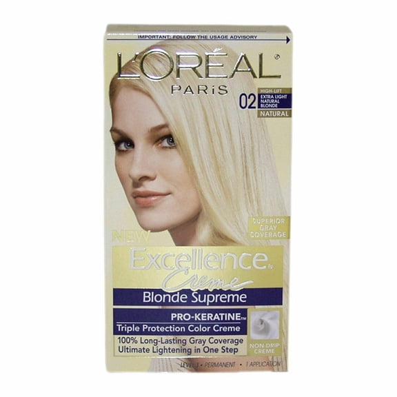 L'Oreal Excellence Creme Blonde Supreme - 02 Extra Light Natural Blonde (Natural) 1 Each (Pack of 2)
