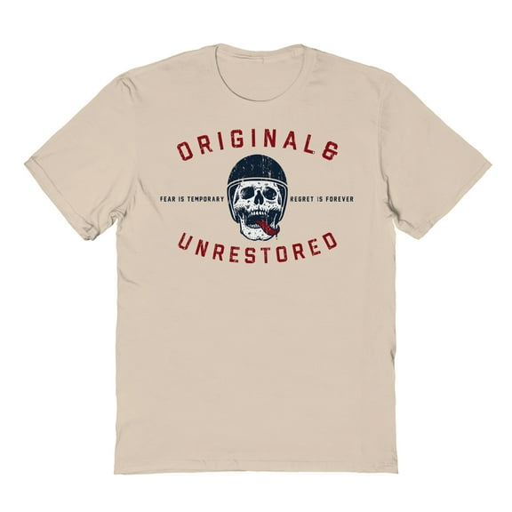 Original & Unrestored Fear Graphic Sand Men's Cotton T-Shirt
