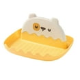 thumbnail image 1 of Pot Lid Holder Cartoon Design Anti-slip Zigzag Edge Thickened Sturdy Structure Space-saving Anti-deformed Spoons Forks Holding Rack Kitchen Supplies, 1 of 12