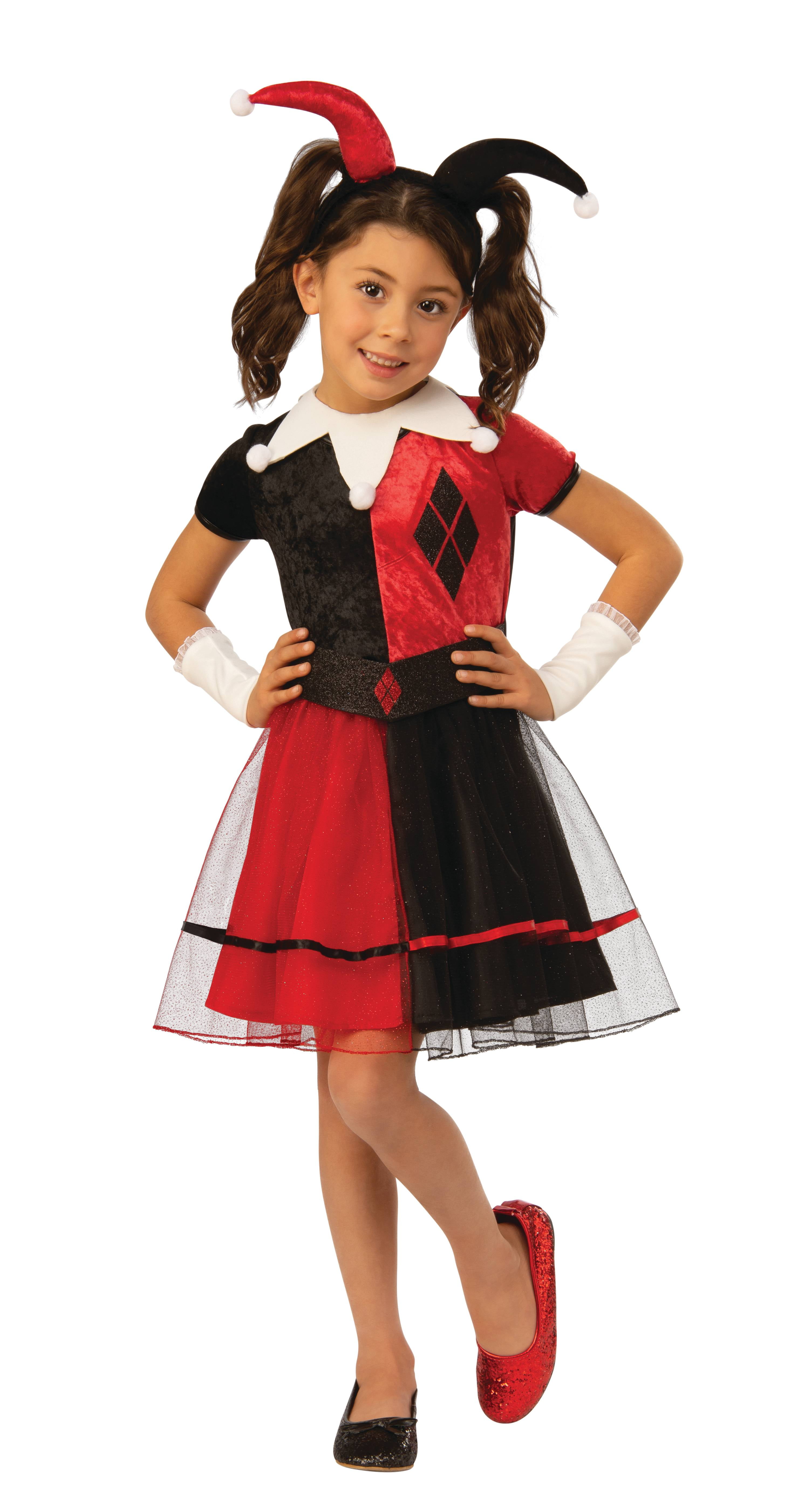 Harley Quinn Costume Girl's Lg