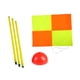 thumbnail image 2 of Postes de agilidad para fútbol, ​​esquina de fútbol, ​​campo de fútbol de bandera, campo de juego de bandera de esquina 3 postes con base roja., 2 of 9