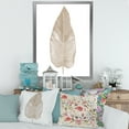thumbnail image 3 of Designart 'Dried Leaf Plant Beige On White Background' Traditional Framed Art Print, 3 of 4