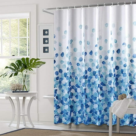 Shower Curtain Set Watercolor White And, Bubbles Shower Curtain Liner