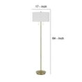 thumbnail image 5 of Cal Lighting Kendal Metal Floor Lamp With Pull Chain Switch, Drum Fabric Shade, 5 of 5