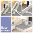 thumbnail image 6 of Huracan Bed Rails for Toddlers, 79" Baby Bed Rail Guard for Kids, Bed Fence with 28 Height Levels Adjustable, 1 Pieces Bed Guardrail, 6 of 9