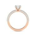 thumbnail image 4 of 4 Carat IGI Certified Heart Shape Lab Grown Diamond Engagement Ring | 14K Rose Gold |Grace Micro Pave Eternity Diamond Ring | FG-VS1-VS2 Quality Friendly Diamonds, 4 of 4