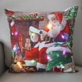 thumbnail image 1 of Funda de almohada navideña con luces LED de 45 cm que cubre la decoración, regalo de Año Nuevo para niños, decoración de habitación, 1 of 5