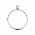 thumbnail image 3 of HeartsAndYou 0.25ct Engagement Ring for Women Round Cut Moissanite Solitaire Design 18k White Gold Over Silver, 3 of 7
