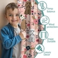 thumbnail image 3 of Blackout Kids Curtains,Poodle and Flowers Floral Childrens Insulated Curtains Set Of 2,Bedroom Essentials,Toddler Room Decor 42x84in(106x213cm), 3 of 4