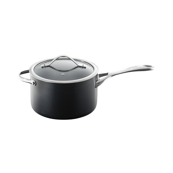 3.9qt Hard Anodized Cast Saucepan with Non-Stick Coating