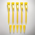thumbnail image 4 of 10 Pcs T-Shirts de Golf avec Crochet Clip Plus Stable T-Shirts de Golf Hauteur Réglable Poche Accessoires de Pratique de Golf Cadeaux pour Golfeurs Jaune, 4 of 5