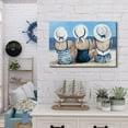 thumbnail image 4 of Coastal Wall Art Bathroom Nautical Beach Wall Decor for Bedroom Beach Surf Girls Canvas Prints Picture Blue Beach Swimsuit Painting Beauty Room Living Room Beach House Ocean Home Decorations 12x16, 4 of 6