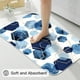 thumbnail image 5 of Set de decoración de baño Litabel, cortina de ducha geométrica, color azul marino, 5 of 6