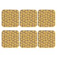 thumbnail image 2 of Pofeuu Sunflower Print Leather Coasters Set of 6, Round Cups Mugs Mat Pad for Home Kitchen Heat Resistant Drink Coasters,Square, 2 of 7