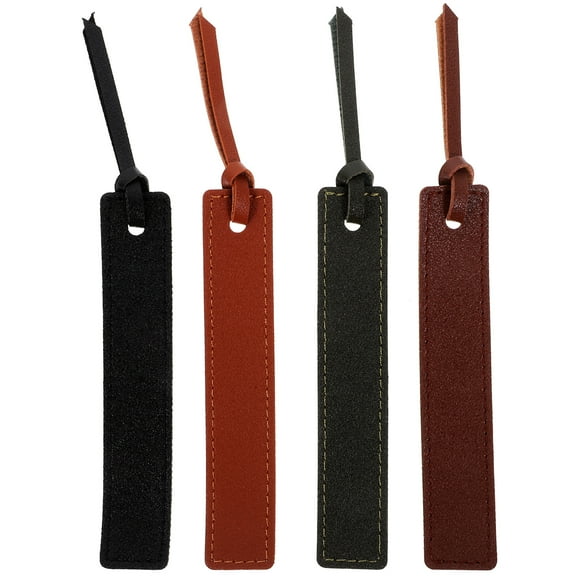 4 Pcs Personalized Leather Bookmark Bookmarks Leather Book Mark Book Marks Book Tabs Student