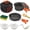 3, variant on XMZHOU Camping Cookware Set Camping Gear Non-Stick Cooking Equipment Lightweight Stackable Pot Pan Bowls for Outdoor Activities