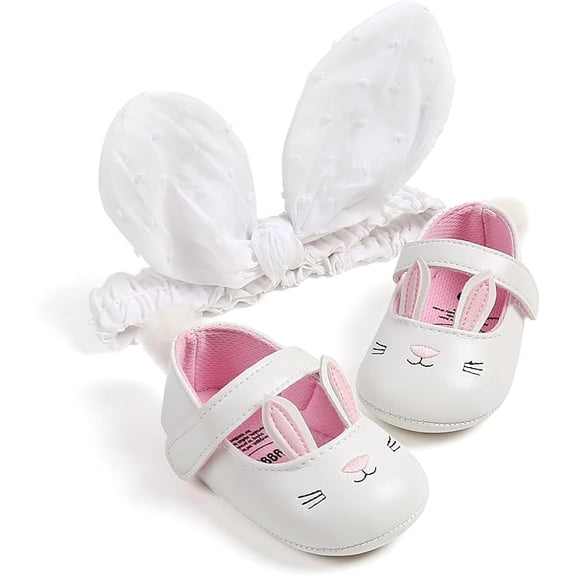 Infant Baby Boys Girls Slippers Princess Mary Jane Shoes Booties Soft Bottom Warm Cartoon Newborn Crib Shoes