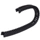 thumbnail image 2 of Cadena portacables Ticfox Tipo abierto flexible de plástico negro para impresora 3D y máquinas herramienta CNC R38 18 mm x 25 mm 0.7 M con conectores finales, 2 of 14