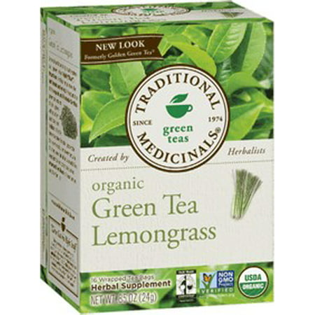 Les plantes médicinales traditionnelles thés verts Thé vert bio Citronnelle Sacs Enveloppé de thé - 16 CT