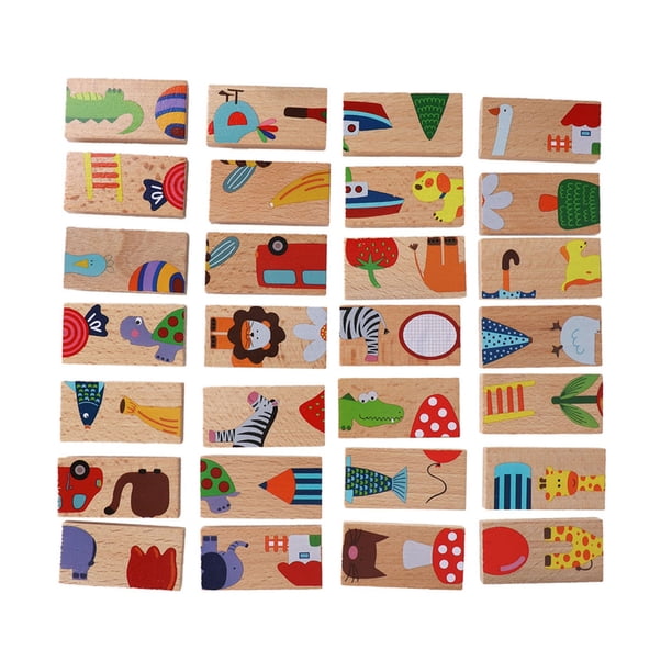 JUEGO DE 28 PIZAS DE COLORIDOS BLOQUES DE CONSTRUCCIÓN DE CON TEMÁTICA ANIMAL, JUEGO DE ROMPECABEZAS EDUCATIVO PARA NIños Pequeños Y Niños