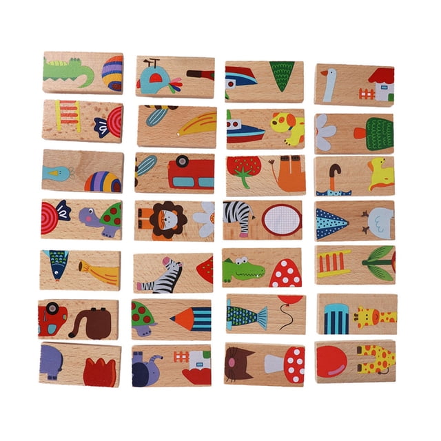 JUEGO DE 28 PIZAS DE COLORIDOS BLOQUES DE CONSTRUCCIÓN DE CON TEMÁTICA ANIMAL, JUEGO DE ROMPECABEZAS EDUCATIVO PARA NIños Pequeños Y Niños