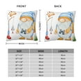 thumbnail image 2 of Pofeuu Gnome Camping Fishing Print Double-sided plush pillowcase Square Throw Pillow Covers Pillows Cover for Living Room Bedroom Sofa Couch Cushion Cover（No pillow core）-20"x20", 2 of 7