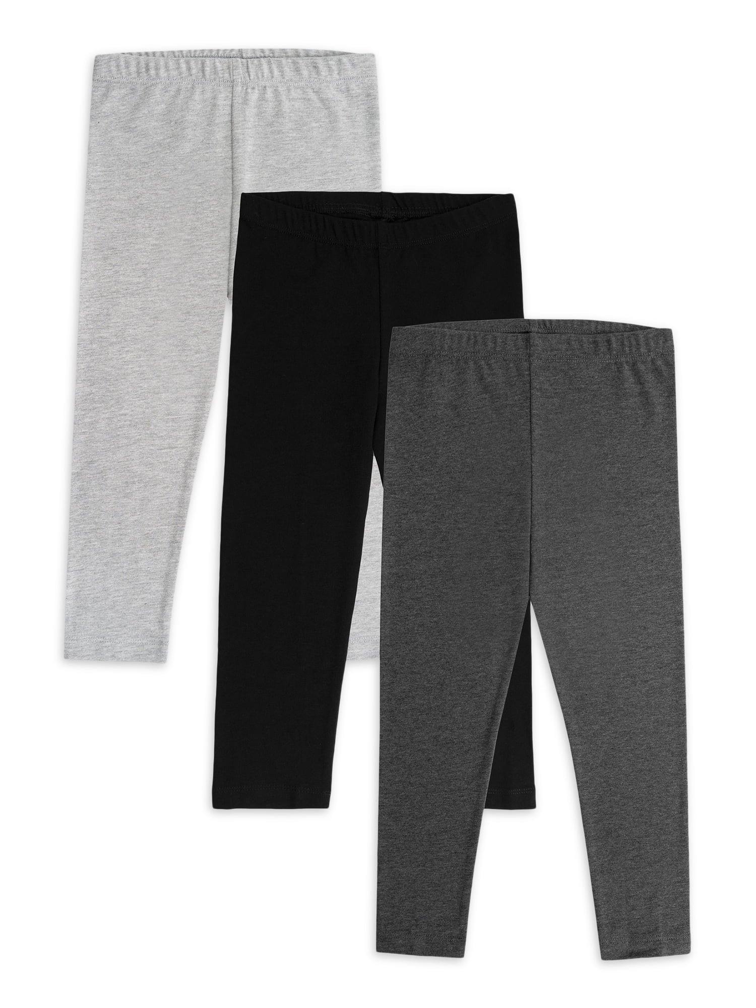 Wonder Nation Toddler Girl Leggings, 3Pack, Sizes 2T5T