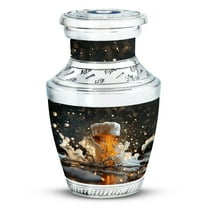 SUBSH Beer Urn - Mini Urn - Companion Urn - Adult Urns for Human Ashes Men - Ash Holders for Human Ashes (3 inch Pack of 1)