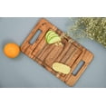 thumbnail image 2 of Cutting Board Series, Acacia Wood Cutting Boards for Kitchen, Wooden Serving Charcuterie Board, Organic Wood Board, Ideal for Chopping Meat, Fruits, Cheese 12.25 x 7.5, 2 of 6