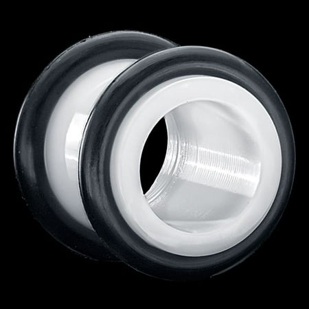 White Acrylic Tunnel Plug Earlet Ear Plug