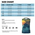 thumbnail image 6 of Bixox Men's Palm Trees Printed Shirt Sleeveless Fitness Tank Top-XX-Large, 6 of 7