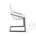 thumbnail image 2 of Modway Pitch Upholstered Fabric Dining Armchair, Black White, 2 of 8