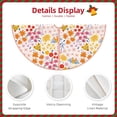 thumbnail image 3 of Bingfone Christmas Tree Skirt Mat Christmas Decoration Interior 36" -Colorful Floral, 3 of 6