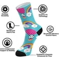 thumbnail image 4 of Coolnut Rainbow Socks Winter Warm Socks Fashion Print Socks Novelty Casual Socks for Men Women( 1 Pack), 4 of 6