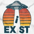thumbnail image 2 of Aliens Exist UFO Beam Cool Believers Womens Slim Fit Graphic Tee Brisco Brands S, 2 of 5