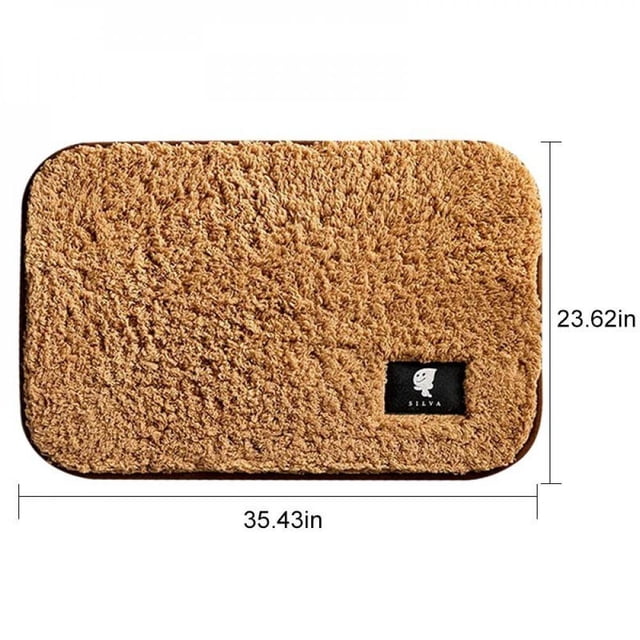 Bathroom Rugs Soft Microfiber Cozy Bath Mat For Tub Shower Bathroom Floors Rugs Mat Accessories Absorbent Non Slip Fluffy Thick