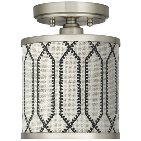 

Giclee Gallery Rustic Chic Cyprus 7 Wide Brushed Nickel Ceiling Light