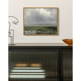 thumbnail image 3 of Drsoum Vintage Grassland Cloud Wall Art Rustic Retro Framed Countryside Sky Prints Farmhouse Classic Decorations for Living Room Bedroom 8x10in Natural Framed, 3 of 6
